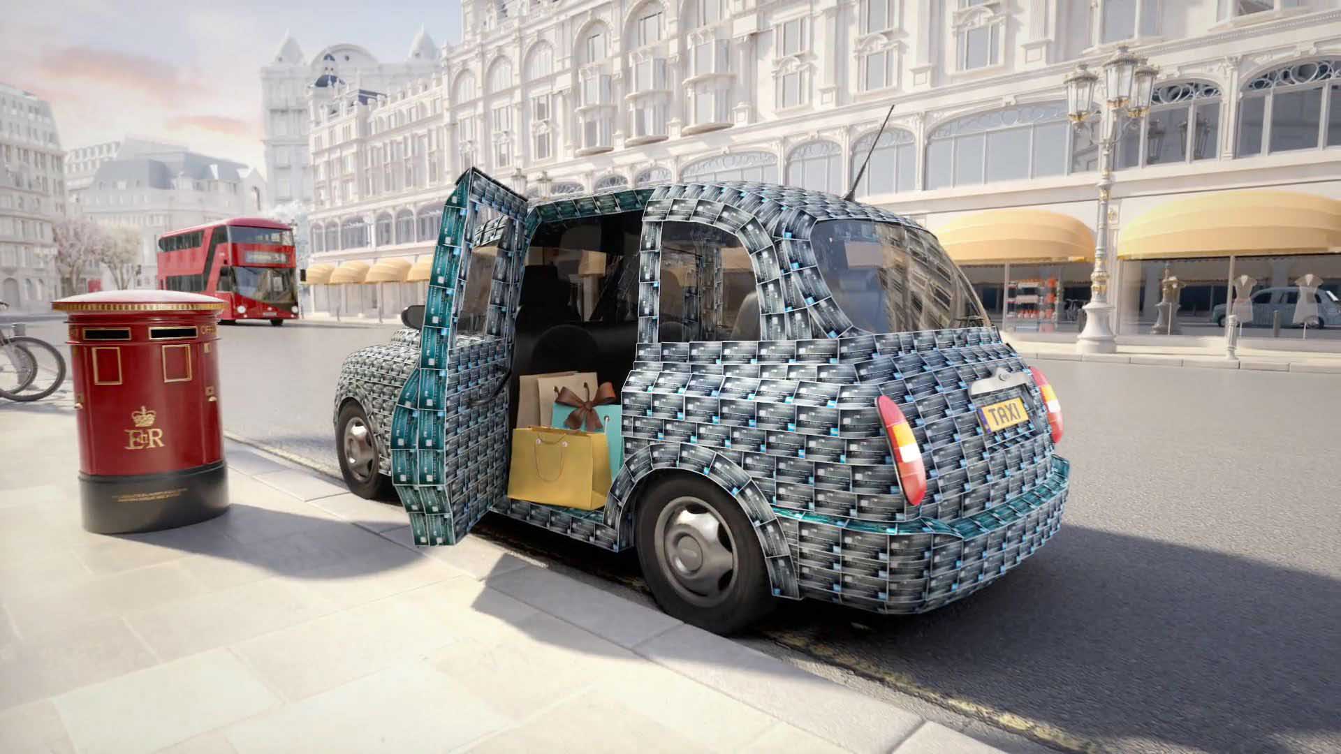 3D Animated London Taxi
