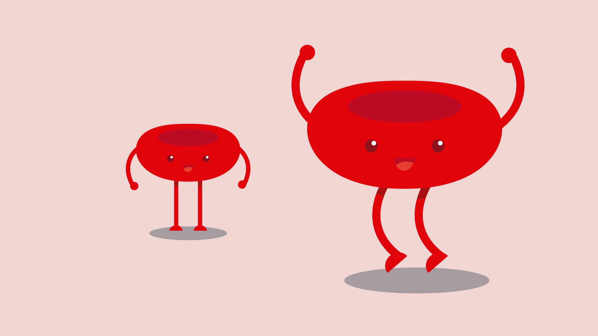 Character design for a 2D animated red-blood cell