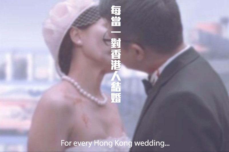 A newly wed couple from hongkong